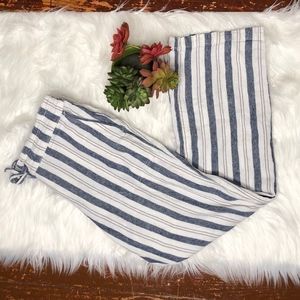 Per Se striped linen pants szPS
